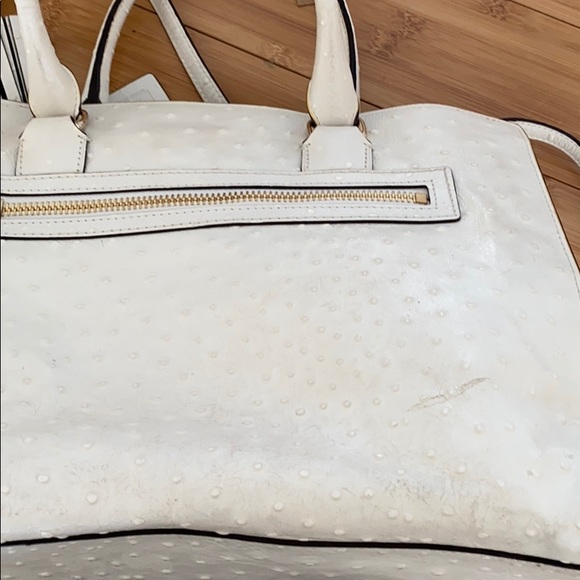COACH Cream Ostrich Satchel - Picture 8 of 8